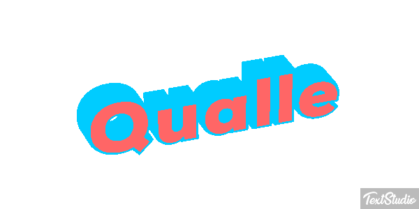 Qualle Texteffekt