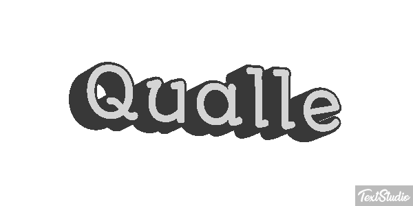 Qualle Texteffekt