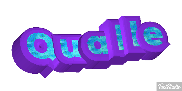 Qualle Texteffekt