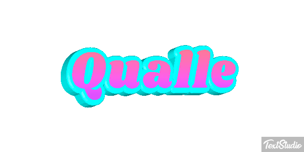 Qualle Texteffekt