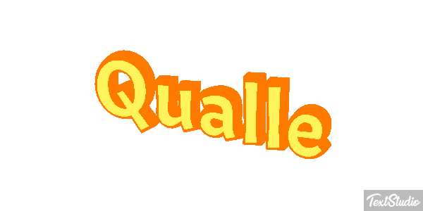 Qualle Texteffekt