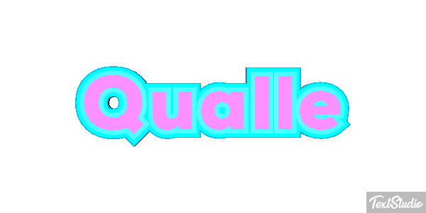 Qualle Texteffekt