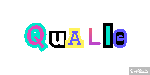 Qualle Texteffekt