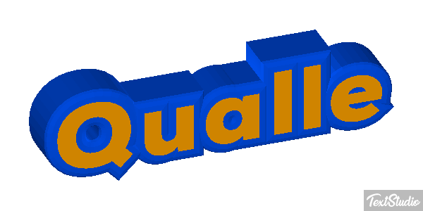 Qualle Texteffekt