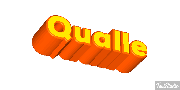 Qualle Texteffekt