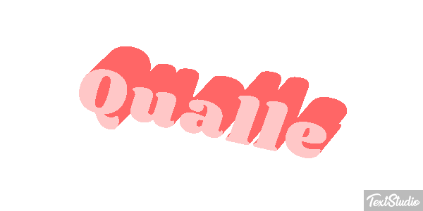 Qualle Texteffekt