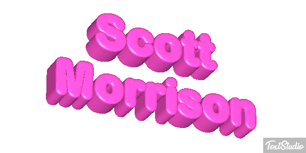 Scott Morrison Text effect