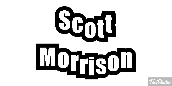 Scott Morrison Text effect