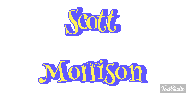 Scott Morrison Text effect