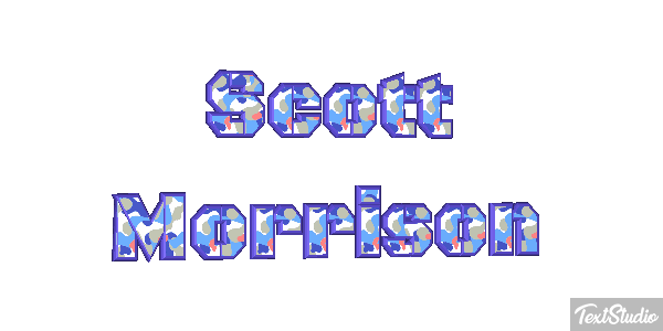 Scott Morrison Text effect