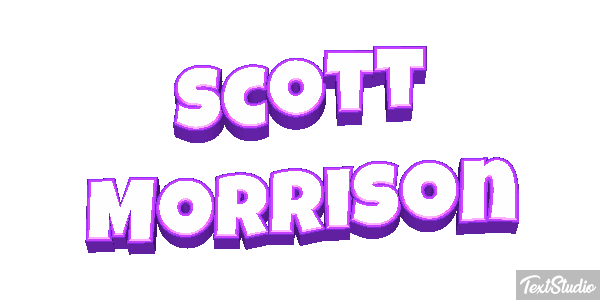 Scott Morrison Text effect