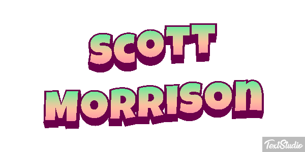 Scott Morrison Text effect