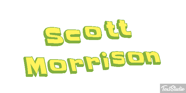 Scott Morrison Text effect