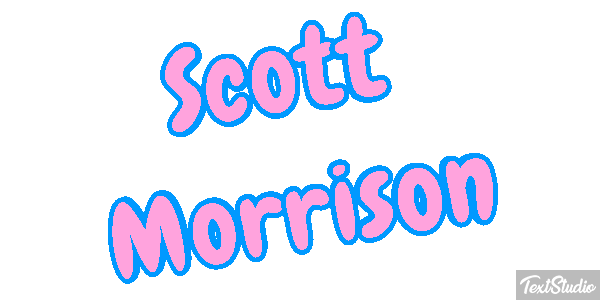 Scott Morrison Text effect