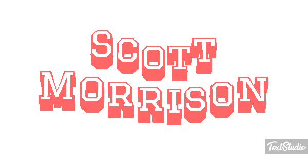 Scott Morrison Text effect