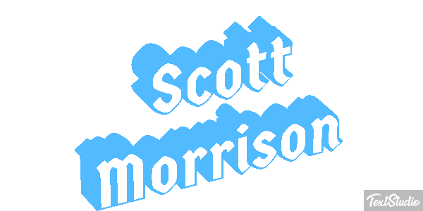 Scott Morrison Text effect