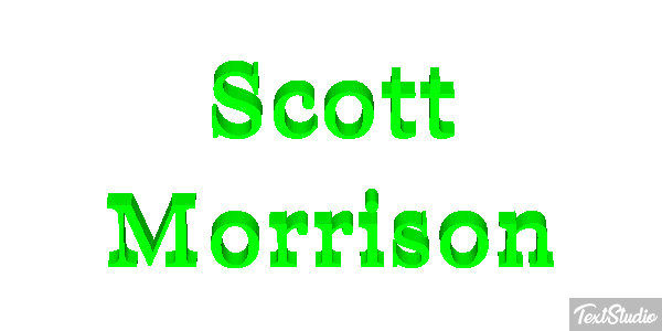 Scott Morrison Text effect