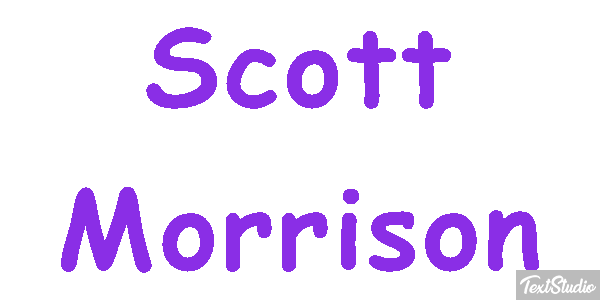 Scott Morrison Text effect