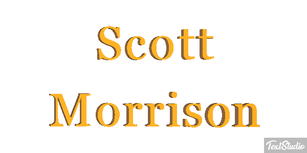 Scott Morrison Text effect