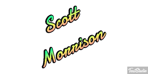 Scott Morrison Text effect