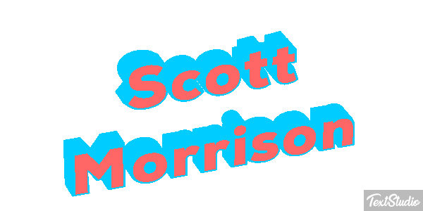Scott Morrison Text effect