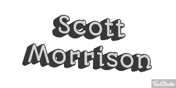 Scott Morrison Text effect
