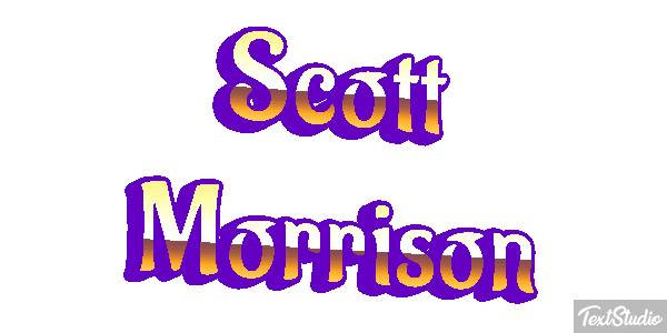 Scott Morrison Text effect