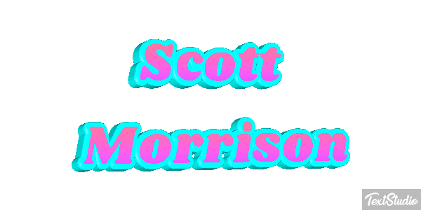 Scott Morrison Text effect