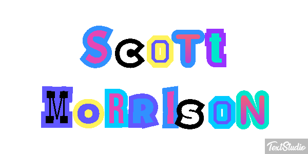 Scott Morrison Text effect