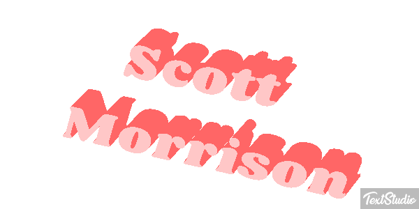 Scott Morrison Text effect