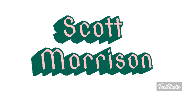 Scott Morrison Text effect