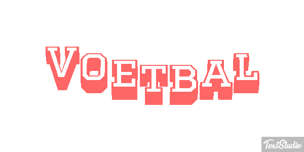 Voetbal Tekst effect