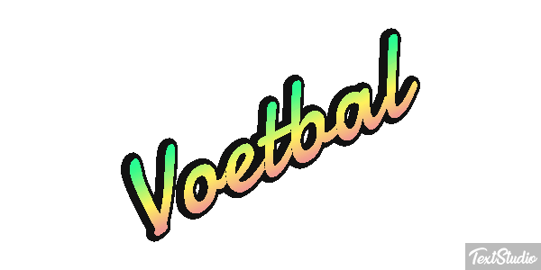 Voetbal Tekst effect