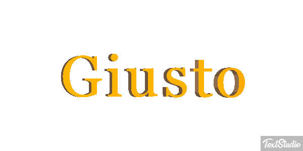 Giusto Text effect