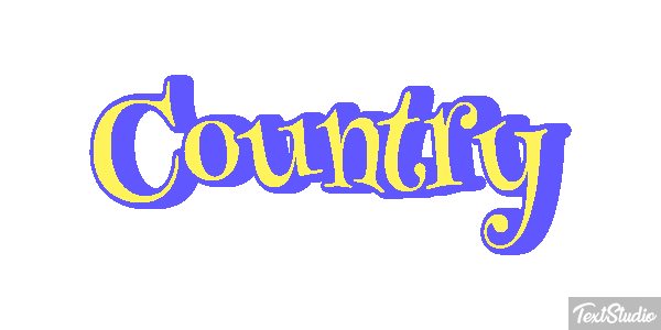 Country Efeito do texto