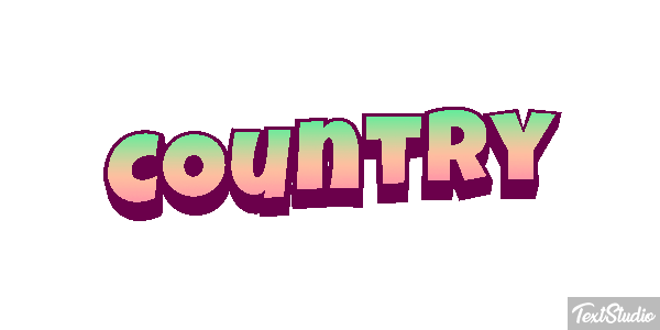 Country Efeito do texto