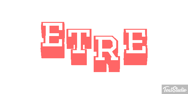être Effet de texte