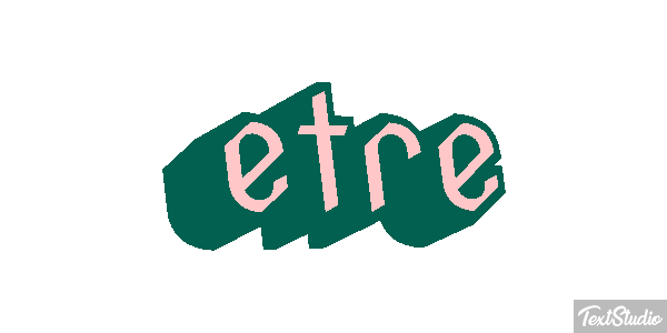 être Effet de texte