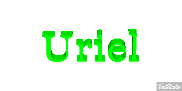 Uriel Efecto de texto