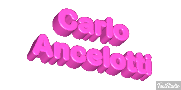 Carlo Ancelotti Text effect