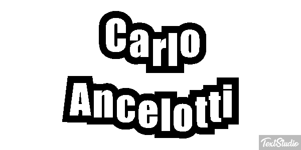 Carlo Ancelotti Text effect