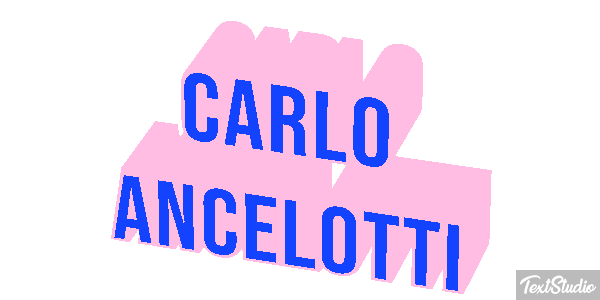 Carlo Ancelotti Text effect