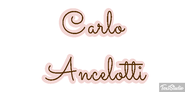 Carlo Ancelotti Text effect