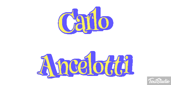 Carlo Ancelotti Text effect