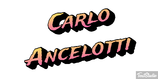 Carlo Ancelotti Text effect