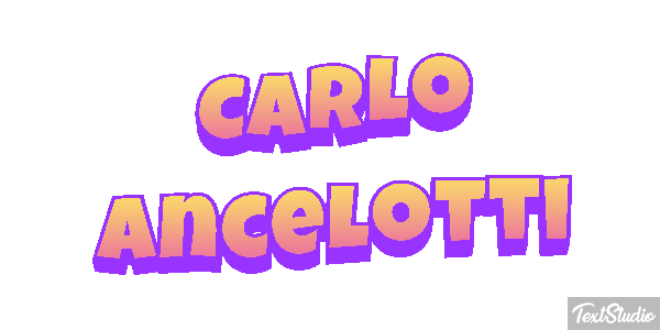 Carlo Ancelotti Text effect
