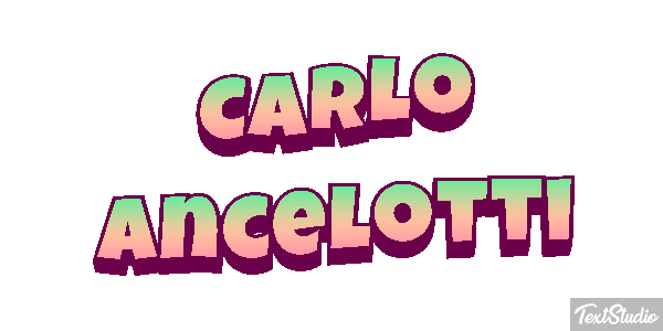 Carlo Ancelotti Text effect