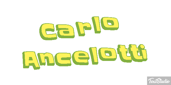 Carlo Ancelotti Text effect