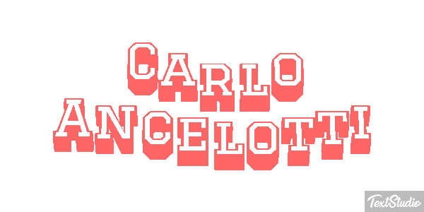 Carlo Ancelotti Text effect
