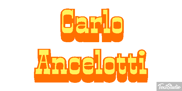 Carlo Ancelotti Text effect